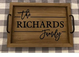 Tray/Customizable/Mothers Day Gift/Farmhouse/Rustic/Sale/Christmas Tray/Christmas Gift/Personalize/Family/Housewarming Gift/Wedding Gift