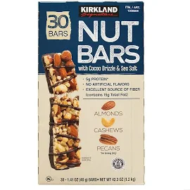 Kirkland Signature Nut Bars, 1.41 oz, 30-Count