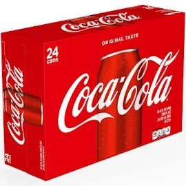 Coca-Cola Cola - 24 pack, 12 fl oz cans