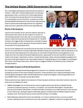 Government shutdown 2025 Unbiased overview with questions