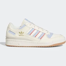 Adidas Forum Low CL ​Cream/Blue/Red Men's Shoes, Cream/Red, Size: 13