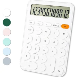 Standard Calculator 12 Digit,6.2 * 4.2in Desktop Large Display and Buttons,Calculator with Large LCD Display for Office,School, Home & Business Use,