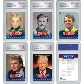 GRADED - Donald Trump OFFICIAL * Life & Times * 5-Card Premium Trading Card Set