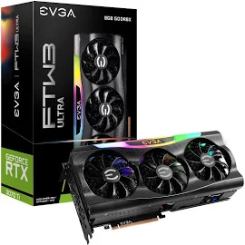 EVGA GeForce RTX 3070 Ti FTW3 Ultra Gaming, 08G-P5-3797-KL, 8GB GDDR6X