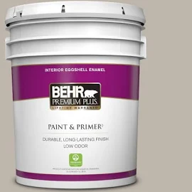 5 gal. Home Decorators Collection #HDC-CT-21 Grey Mist Eggshell Enamel Low Odor Interior Paint & Primer