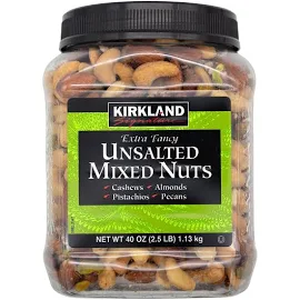 Kirkland Signature Extra Fancy Unsalted Mixed Nuts 2.5 (LB)