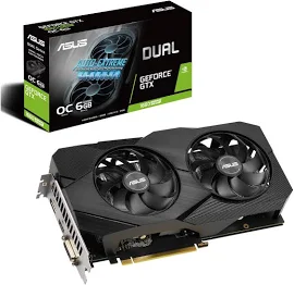 Asus Dual GeForce GTX 1660 Super Evo 6GB OC GDDR6 Graphics Card