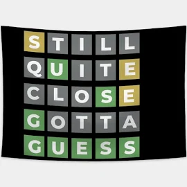Fettle Freak Funny Wordle Game Word Puzzle Design Tapestry | Wordle