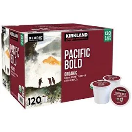 Kirkland Signature Coffee Organic Pacific Bold K-Cup Pod, 120-Count