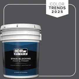 5 gal. #PPU18-01 Cracked Pepper Satin Enamel Exterior Paint & Primer