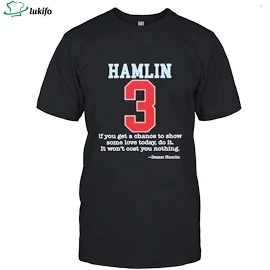 Gildan Damar Hamlin If You Get A Chance To Show Some Love Shirt - New Men | Color: Black | Size: XL
