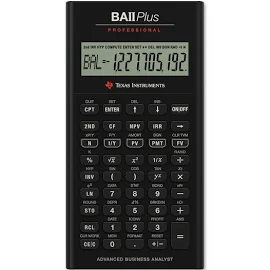 Texas Instruments BA-II Plus Professional Financial Calculator - 10 Digits - Black