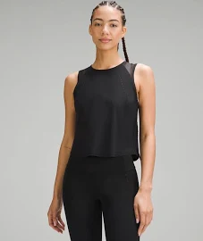 Lululemon Running and Training Sculpt Cropped Tank Top - Black - Size 6