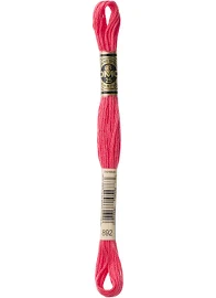 Six Strand Floss, DMC (Dark Pink Colors) 100% Cotton 892