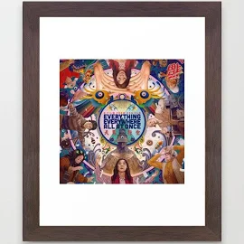 Framed Art Print | Everything Everywhere All At Once Michelle Yeoh by The Big Poster Shop - Conservation Walnut - X-Small 8" x 10"-10x12 - Society6