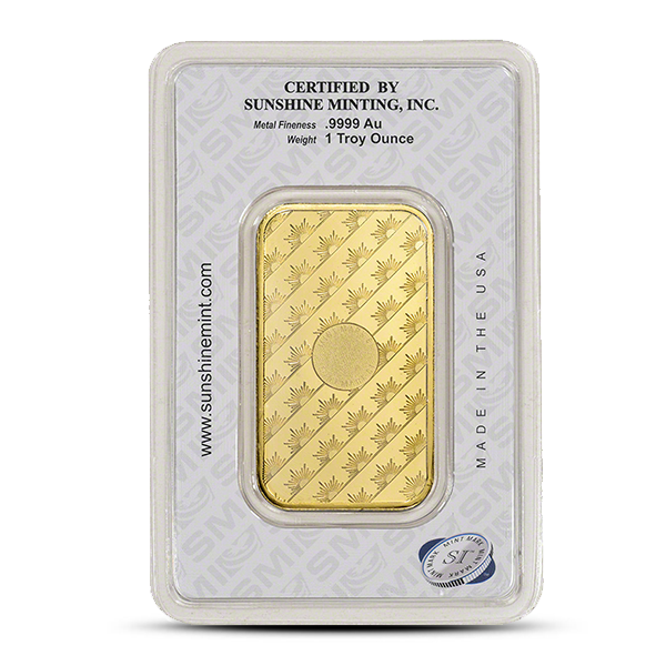Sunshine Minting 1 oz Gold Bar (New w/ Assay)