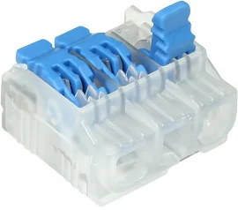 Ideal Electrical 30-01L23 In-Sure Lever Wire Connector 3-Port, 10/Bag