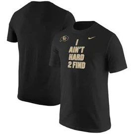 Men's Nike Black Colorado Buffaloes I Ain't Hard To Find T-Shirt