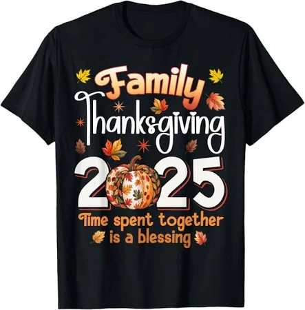 Family Thanksgiving 2025 Thanksgiving Crew Matching Group T-shirt