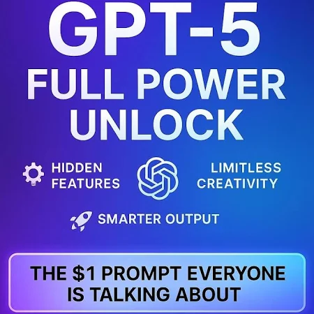 GPT-5 Prompt System | Full Power Unlock | AI Cheat Code Digital Download