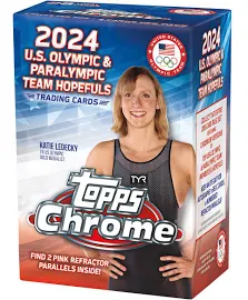 2024 Topps Chrome US Olympic & Paralympic Hopefuls Blaster 40-Box Case