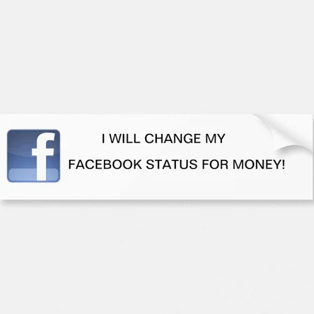 facebook bumper sticker