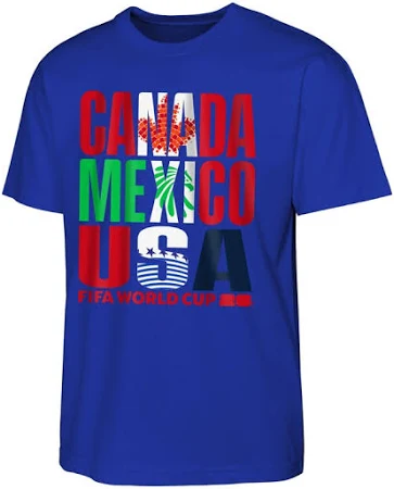 Men's Royal FIFA World Cup 2026 Host Graphic T-Shirt