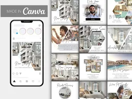 40 Customizable Instagram Templates for Apartment Communities | Property Managers & Landlords | Editable In Canva | Social Media Posts