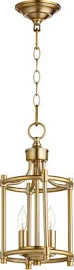 Quorum - 6822-2-80 - Two Light Entry Pendant - Rossington - Aged Brass