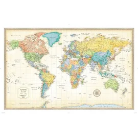 Rand McNally Classic World Wall Map