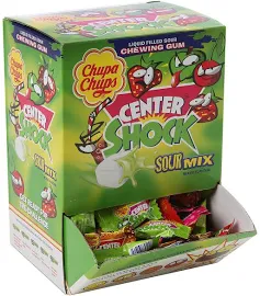 Centre Shock Sour Chewing Gum by Chupa Chups (Box of 200)