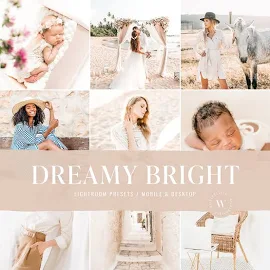 Dreamy Bright Lightroom Presets - Best LR Presets Desktop Presets Mobile Presets Wilde Presets - Adobe Photo Edit Instagram Filters Blogger