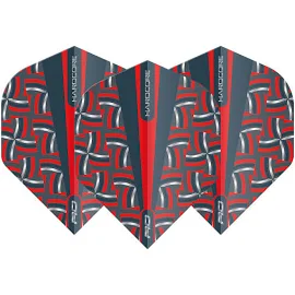 Red Dragon Hardcore Radical Red Rope Print Standard Dart Flights