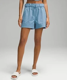 Lululemon Cinchable Waist High-Rise Woven Shorts 3.5" - Blue - Size Xxs