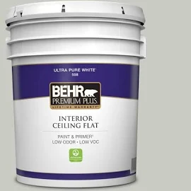 5 gal. #N380-2 Heath Gray Ceiling Flat Interior Paint