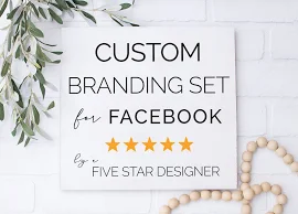 Custom Branding Set For Facebook, Facebook Business Page Design, Facebook Cover Photo, FB Profile Photo, Facebook Profile Picture, Marketing