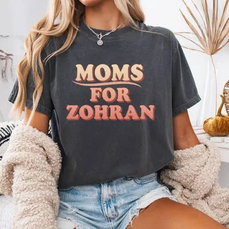 Zohran Mamdani 2025 Shirt, NYC's First Muslim Mayor Tshirt, Moms for Zohran Tee