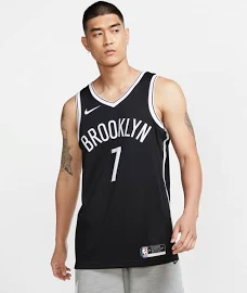 Nike Kevin Durant Nets Icon Edition 2020 NBA Swingman Jersey Black