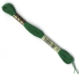 DMC Stranded Embroidery Cotton Floss - 909 - Very Dark Emerald Green - 1 Skein