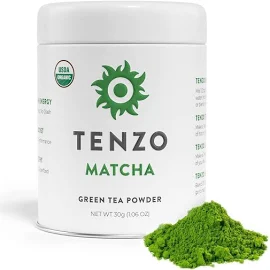 Tenzo Tea Tenzo Matcha Green Tea Powder - Matcha Powder USDA Organic Ceremonial Grade - Macha Powder Paleo, Kosher, Vegan - Authentic Japa