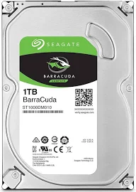 Seagate Barracuda 1TB Internal Hard Drive HDD 3.5" SATA 6 Gb/s 7200 RPM 64MB