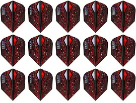 5 Sets Harrows Silika Colorshift X Standard Dart Flights Red