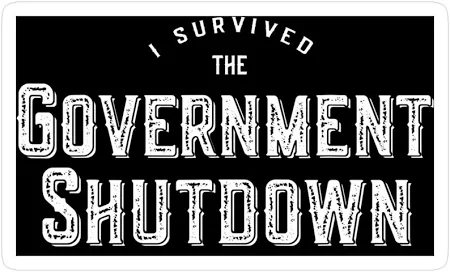 I Survived The Government Shutdown Of 2019 Vote Sticker