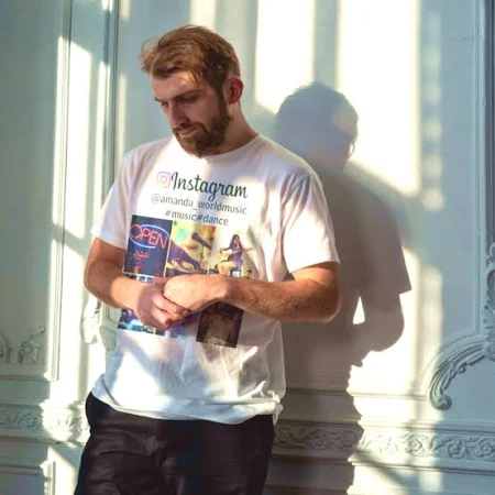 Men's Instagram Logo Photo T-Shirt