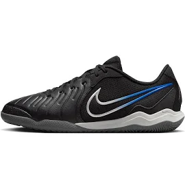 Nike Tiempo Legend 10 Academy Indoor Soccer Shoes, M4/W5.5, Black/Blue