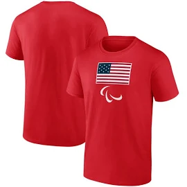 Men's Red Team USA 2024 Paralympics Primary Logo T-Shirt