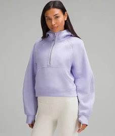 Lululemon Scuba Oversized Half-Zip Sweatshirt Hoodie - Purple - Size M/L Cotton-Blend Fleece Fabric
