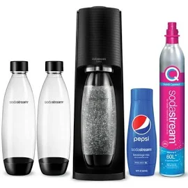 SodaStream Terra Black Sparkling Water Maker Kit with Flavor Mix