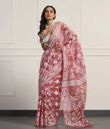 Aditri Luxury Silk Jamdani Saree