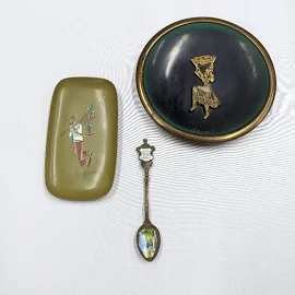 Vintage Accents | Vintage Israel Souvenirs Decor Lot | Color: Gold/Green | Size: Os | Letsfindfashion's Closet